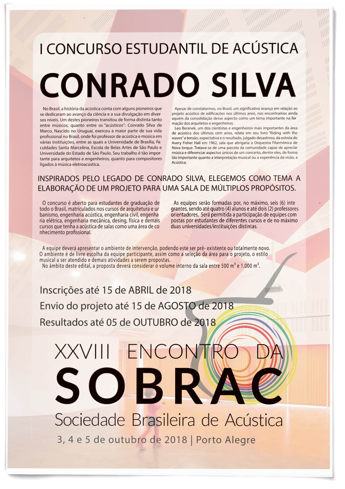Capa - I Concurso Estudantil de Acústica Conrado Silva