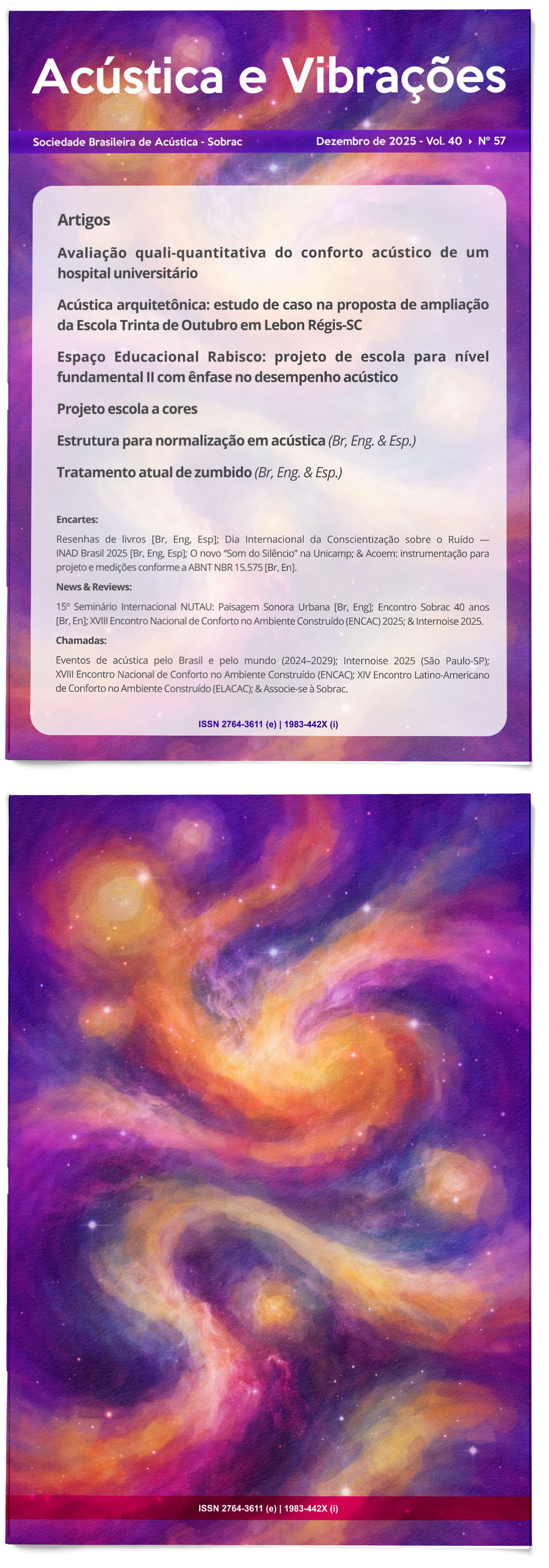 Capa e contracapa Acústica e Vibrações 57
