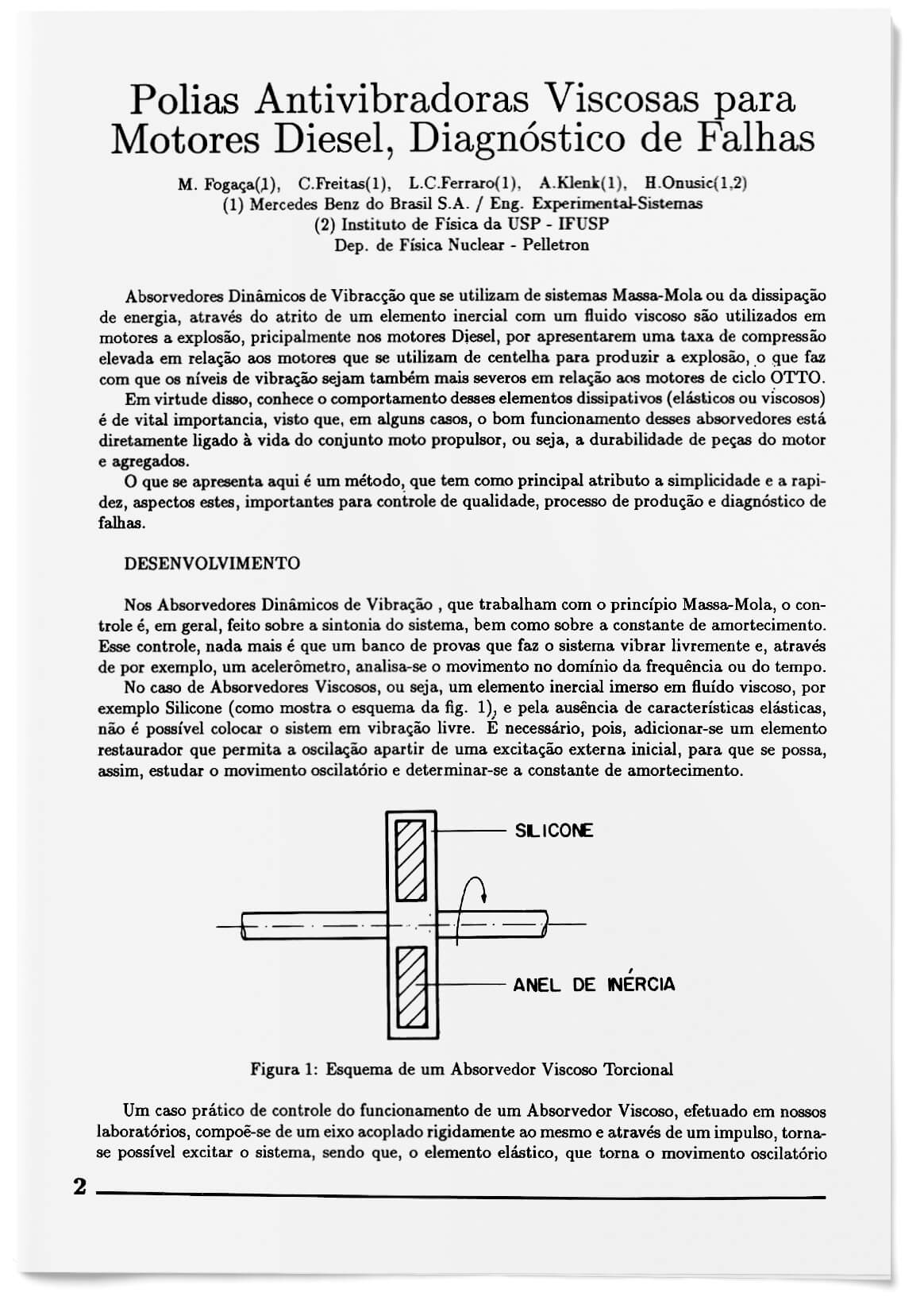 Capa - Polias antivibradoras viscosas para motores diesel, diagnóstico de falhas